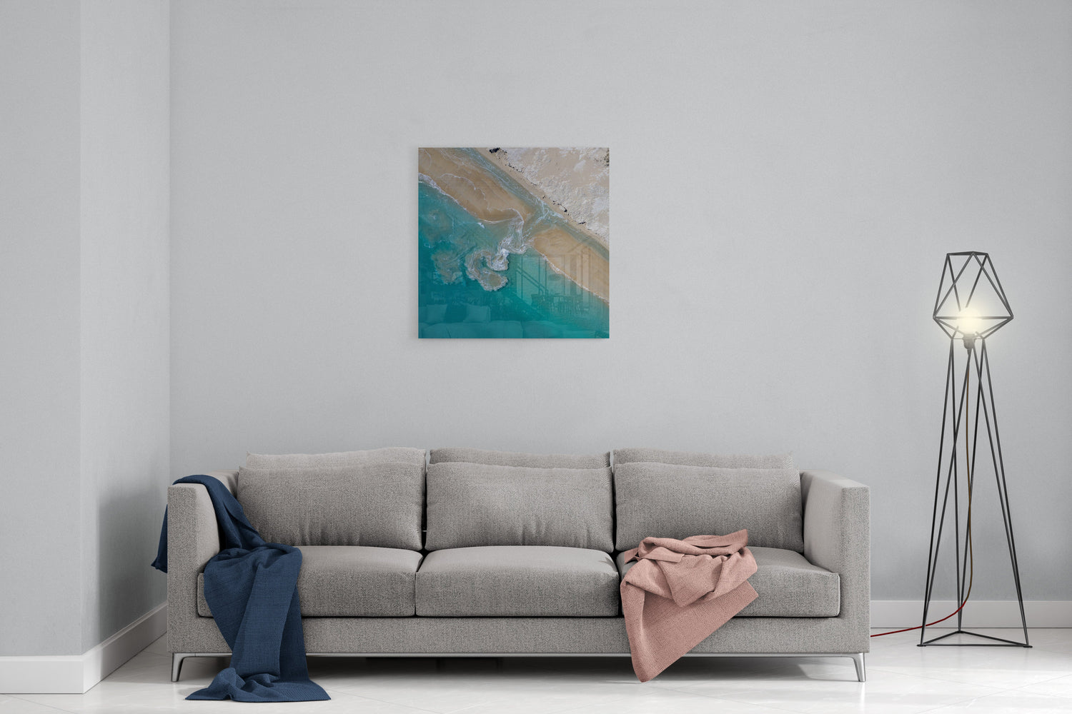 Coconut Well Patterns - Square Acrylic Print