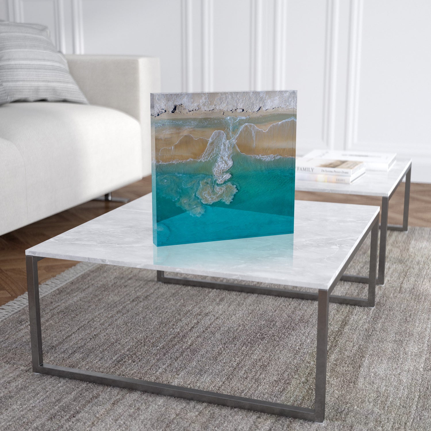 Coconut Well Patterns #2 - Square Acrylic ICE Block