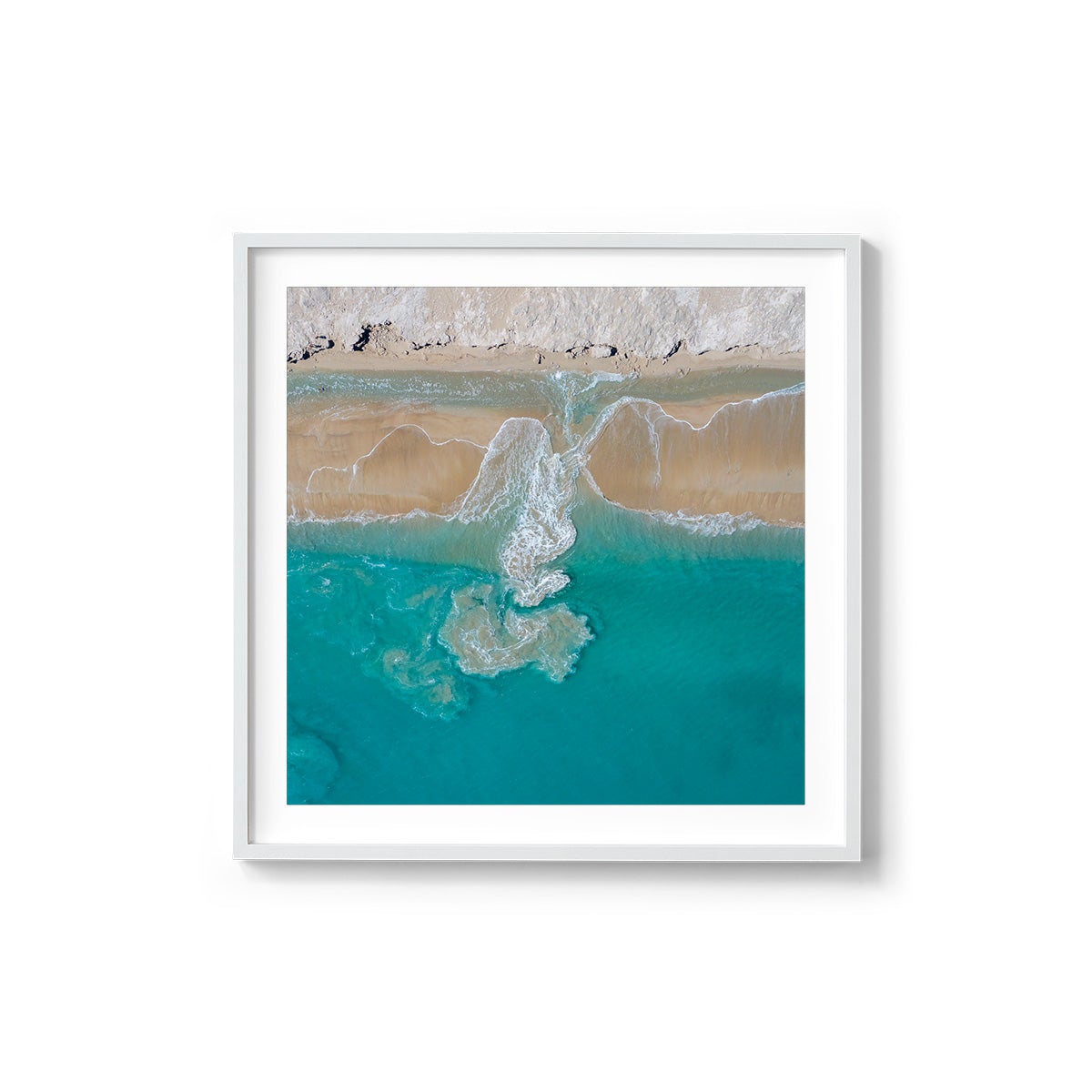 Coconut Well Patterns #2 - Square Framed Print