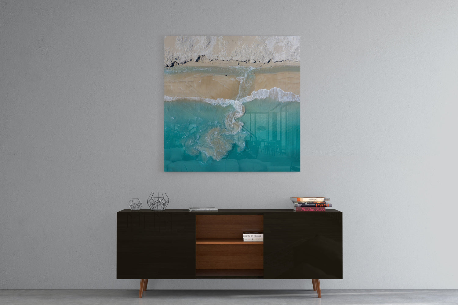 Willie Creek Tidal Abstract #1 - Square Acrylic Print