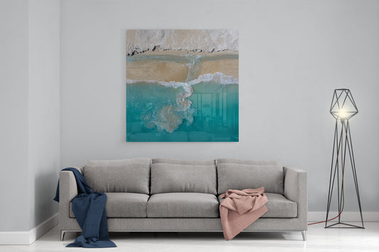 Willie Creek Tidal Abstract #1 - Square Acrylic Print