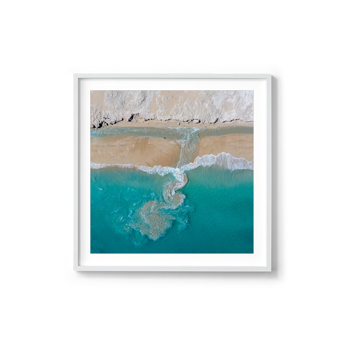 Coconut Well Patterns #3 - Square Framed Print