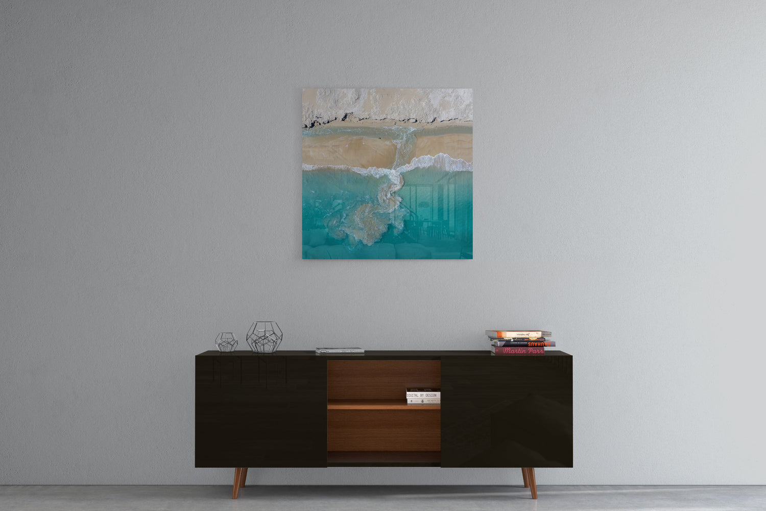 Willie Creek Tidal Abstract #1 - Square Acrylic Print