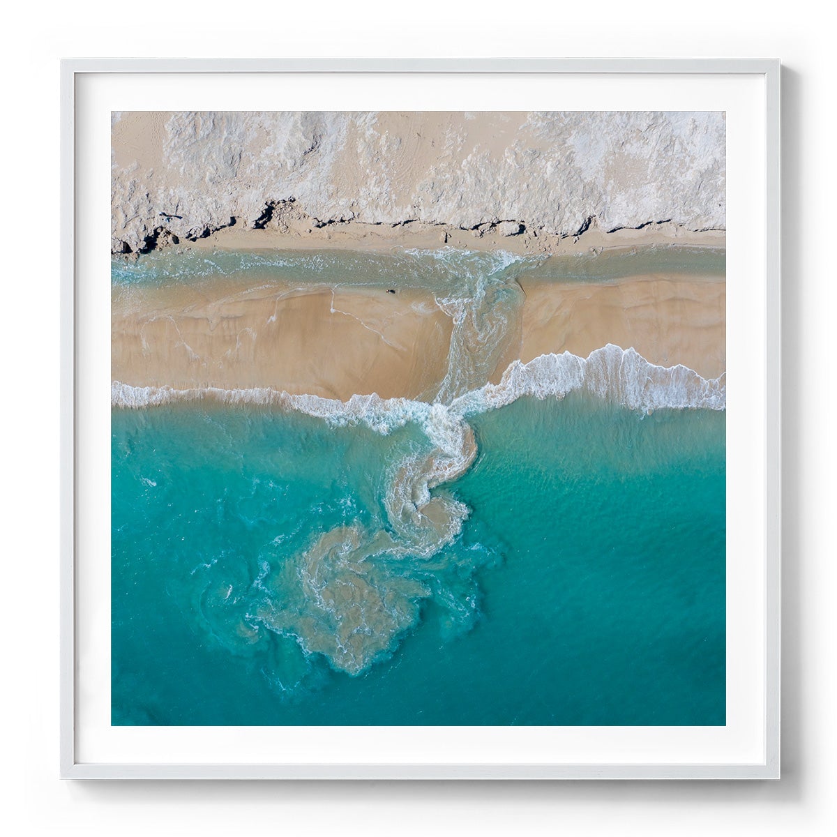 Coconut Well Patterns #3 - Square Framed Print