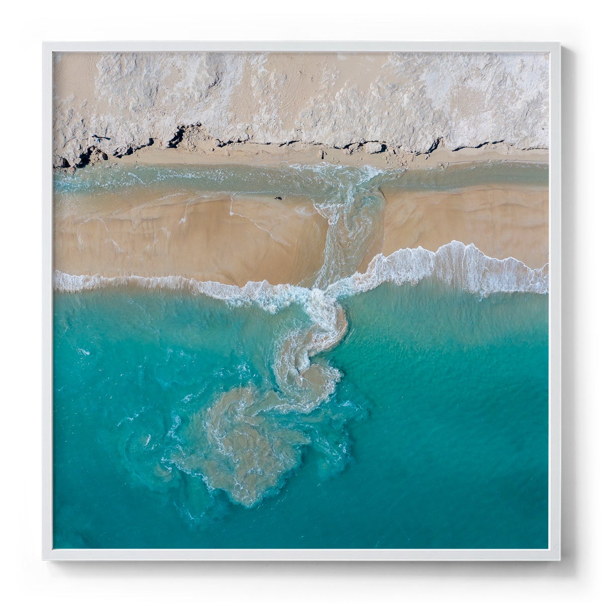 Coconut Well Patterns #3 - Square Framed Print