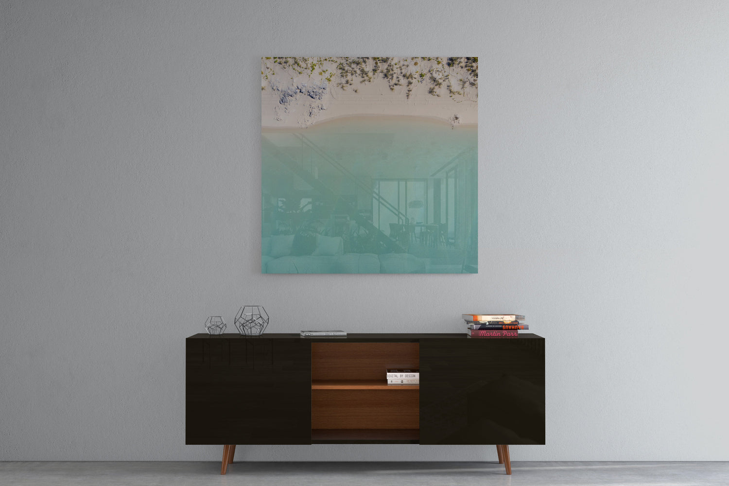 Coconut Well Lagoon - Square Acrylic Print