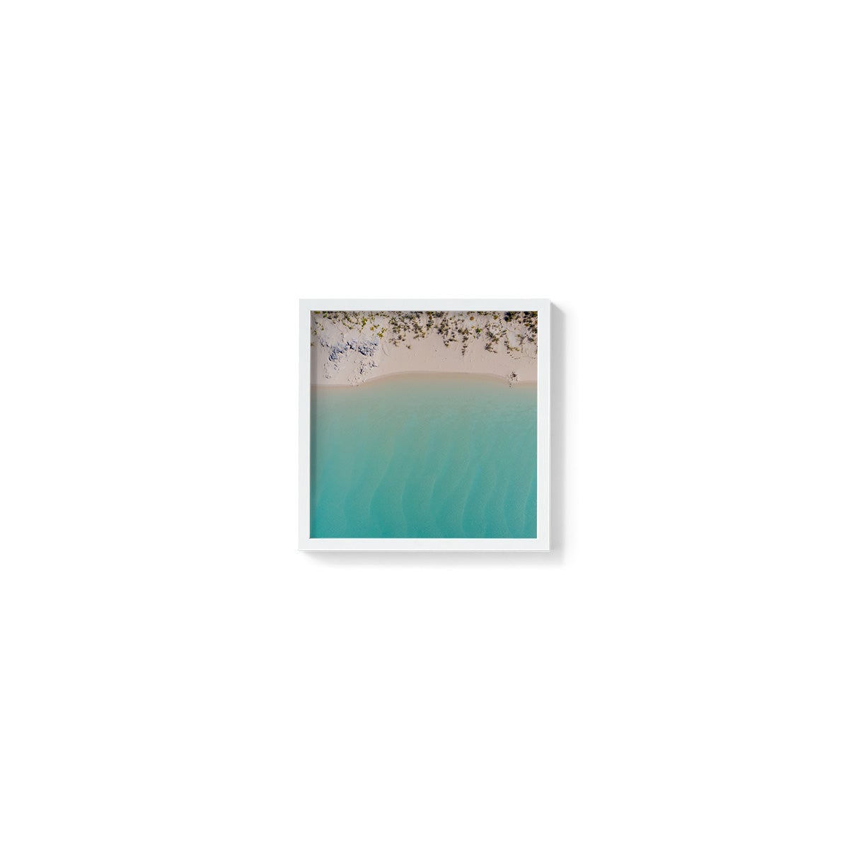 Coconut Well Lagoon - Square Framed Print