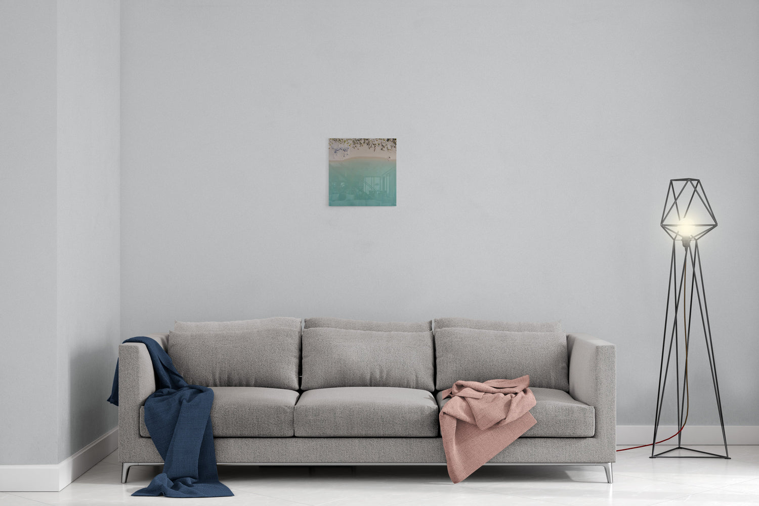 Coconut Well Lagoon - Square Acrylic Print