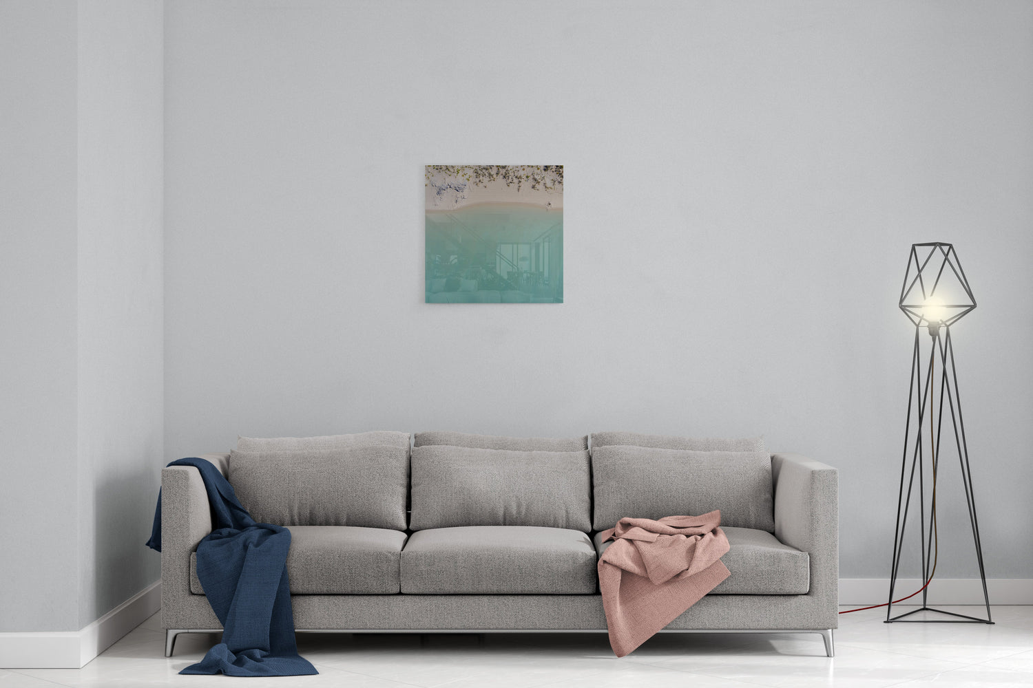 Coconut Well Lagoon - Square Acrylic Print
