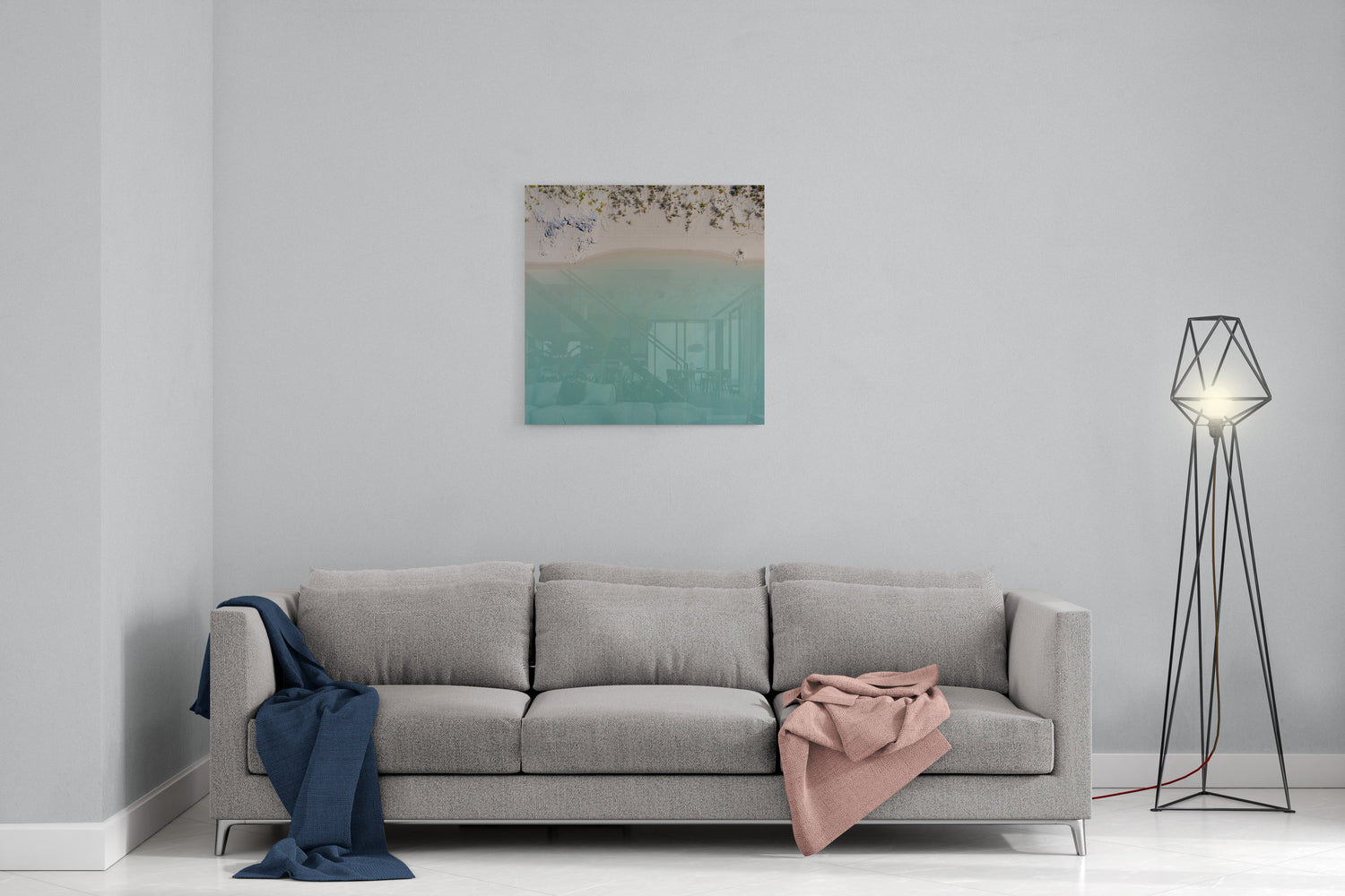 Coconut Well Lagoon - Square Acrylic Print