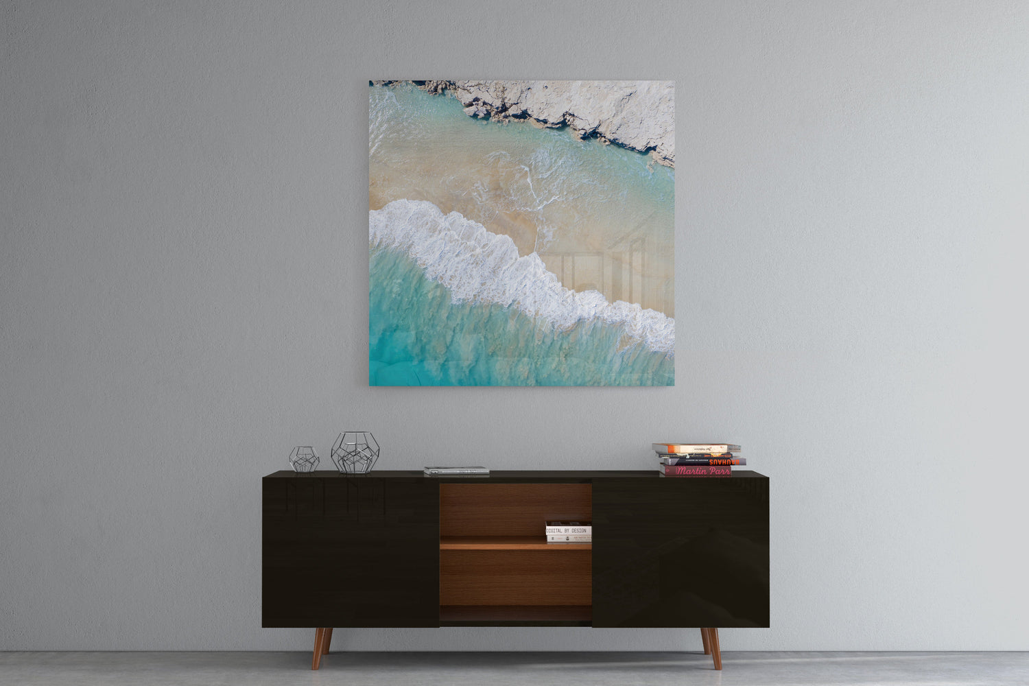 Willie Creek Sandbar Abstract #2 - Square Acrylic Print