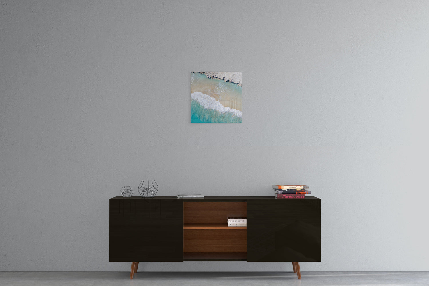 Willie Creek Sandbar Abstract #2 - Square Acrylic Print