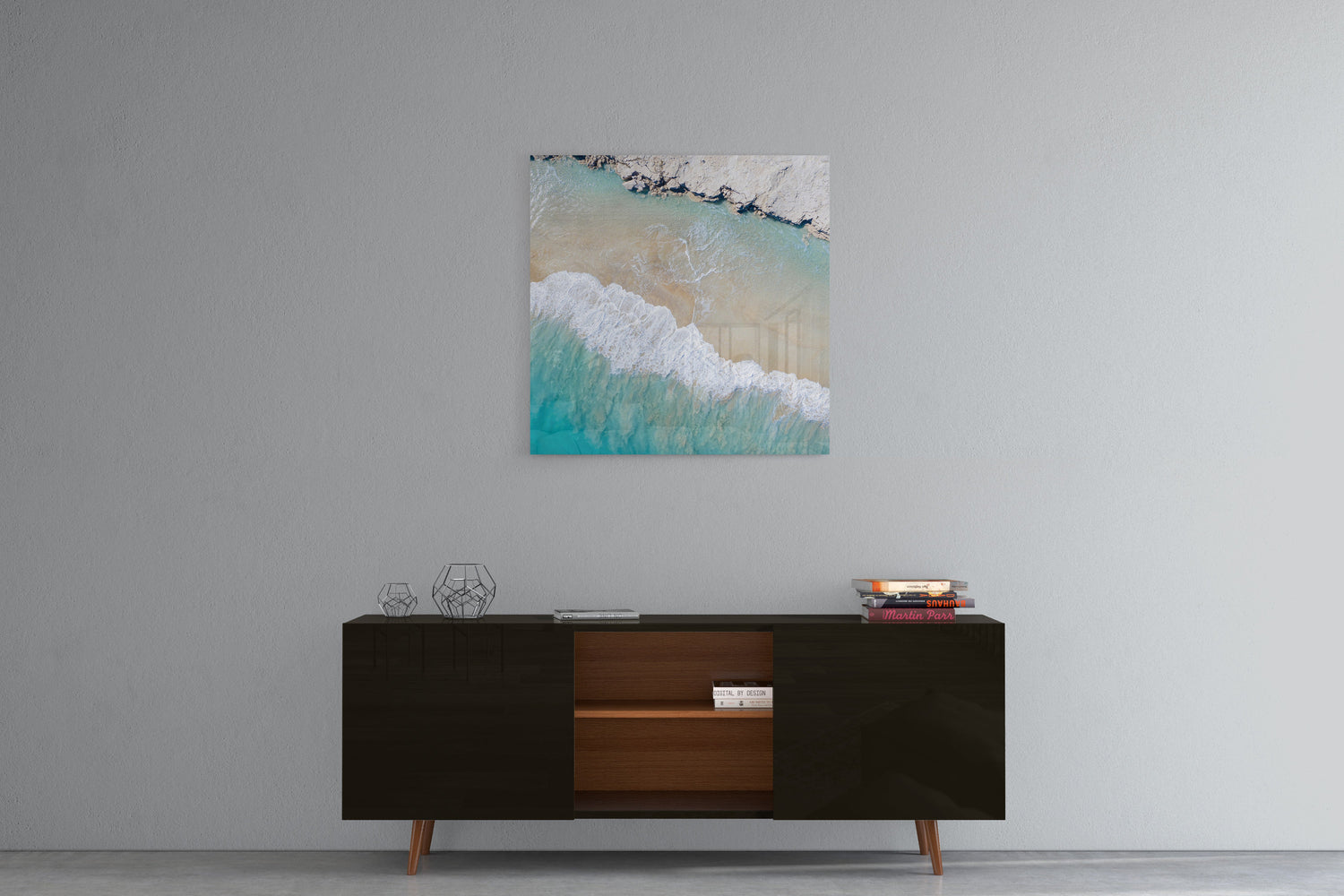Willie Creek Sandbar Abstract #2 - Square Acrylic Print
