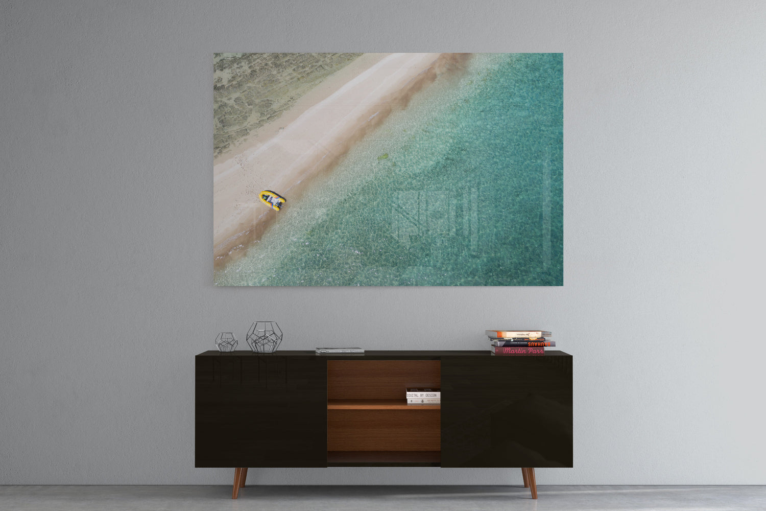 Langford Island Sandbar and Tender - Acrylic Print