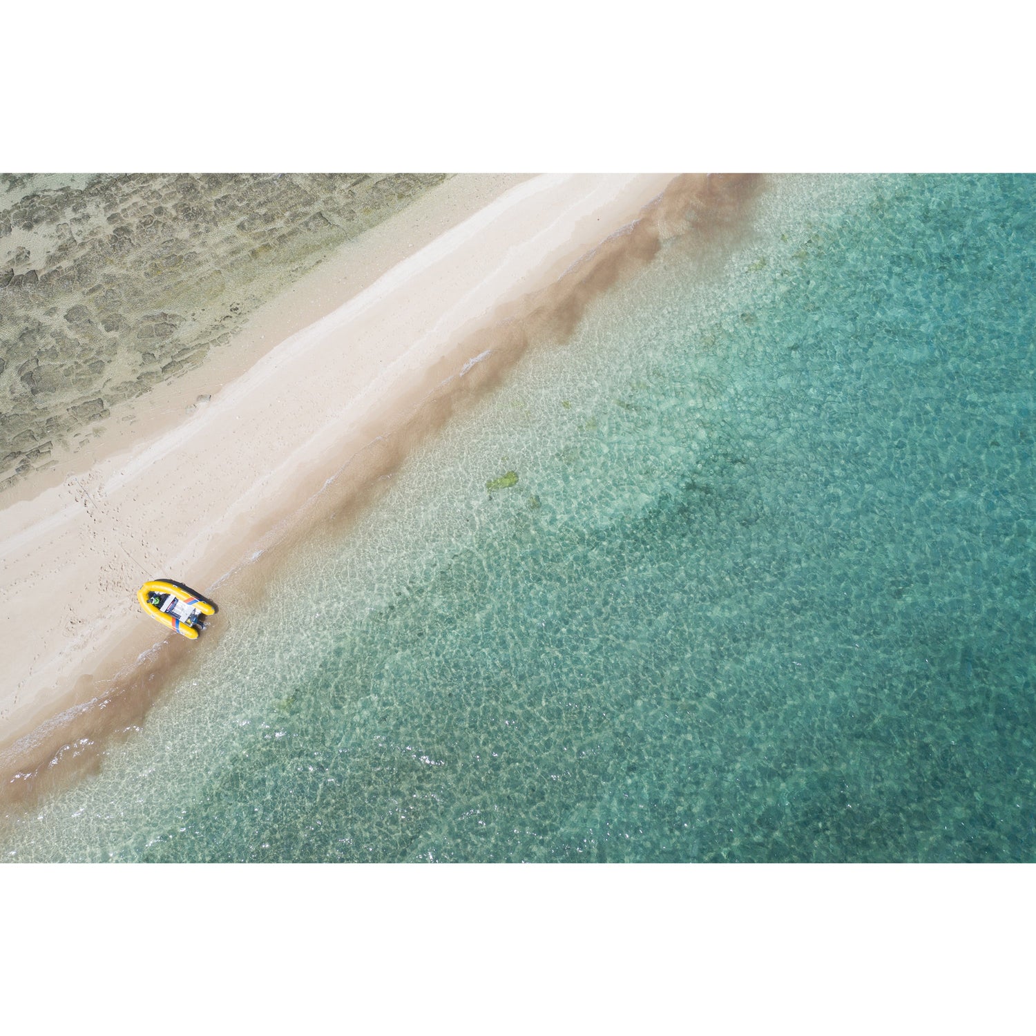 Langford Island Sandbar and Tender - Acrylic Print