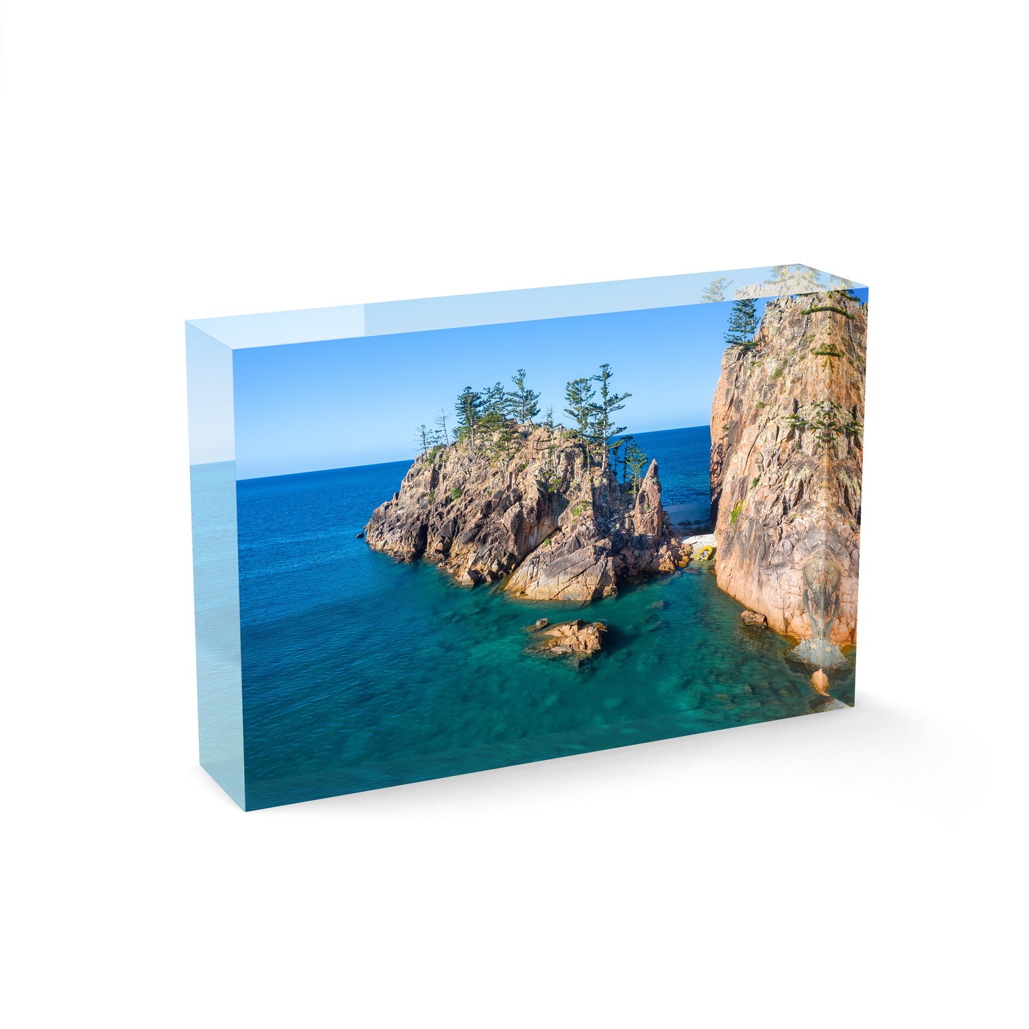 Dolphin Point, Blue Pearl Bay - Acrylic ICE Block