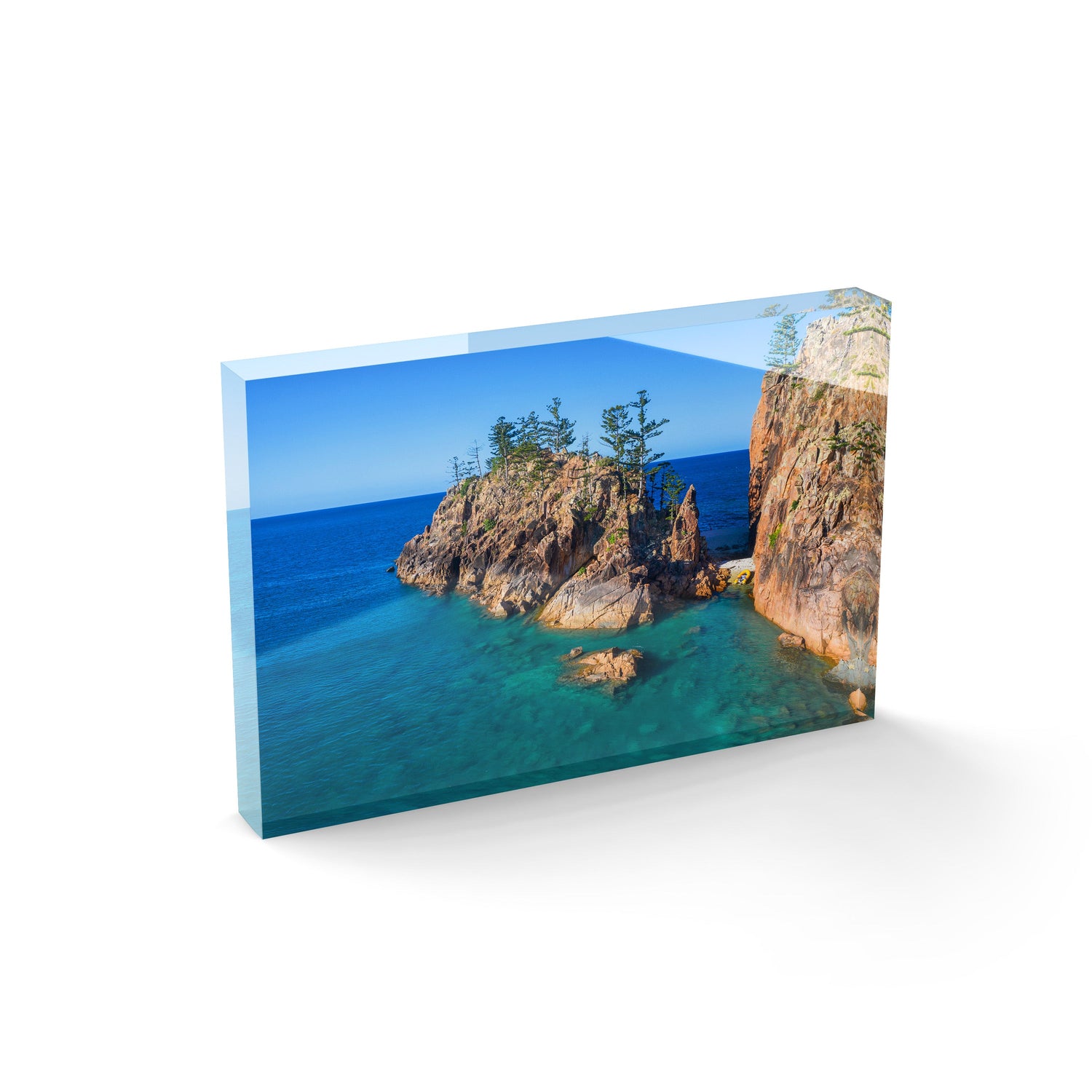 Dolphin Point, Blue Pearl Bay - Acrylic ICE Block