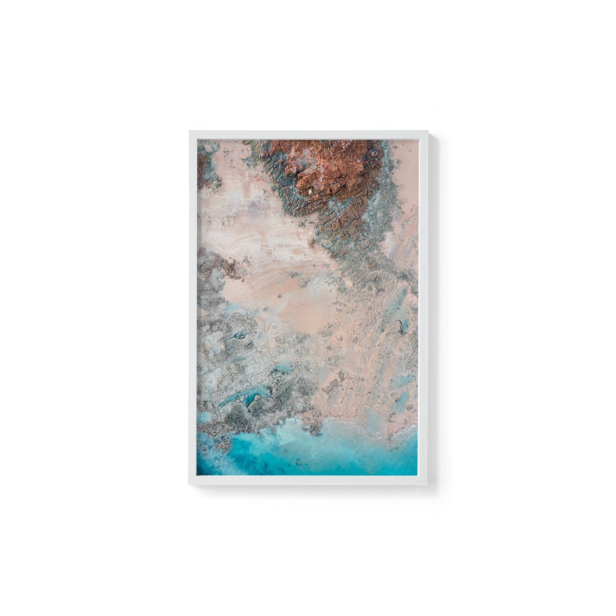 Entrance Point Abstracts at Sunset #5 - Framed Print