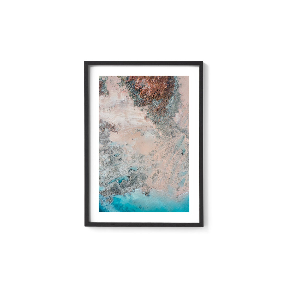 Entrance Point Abstracts at Sunset #5 - Framed Print