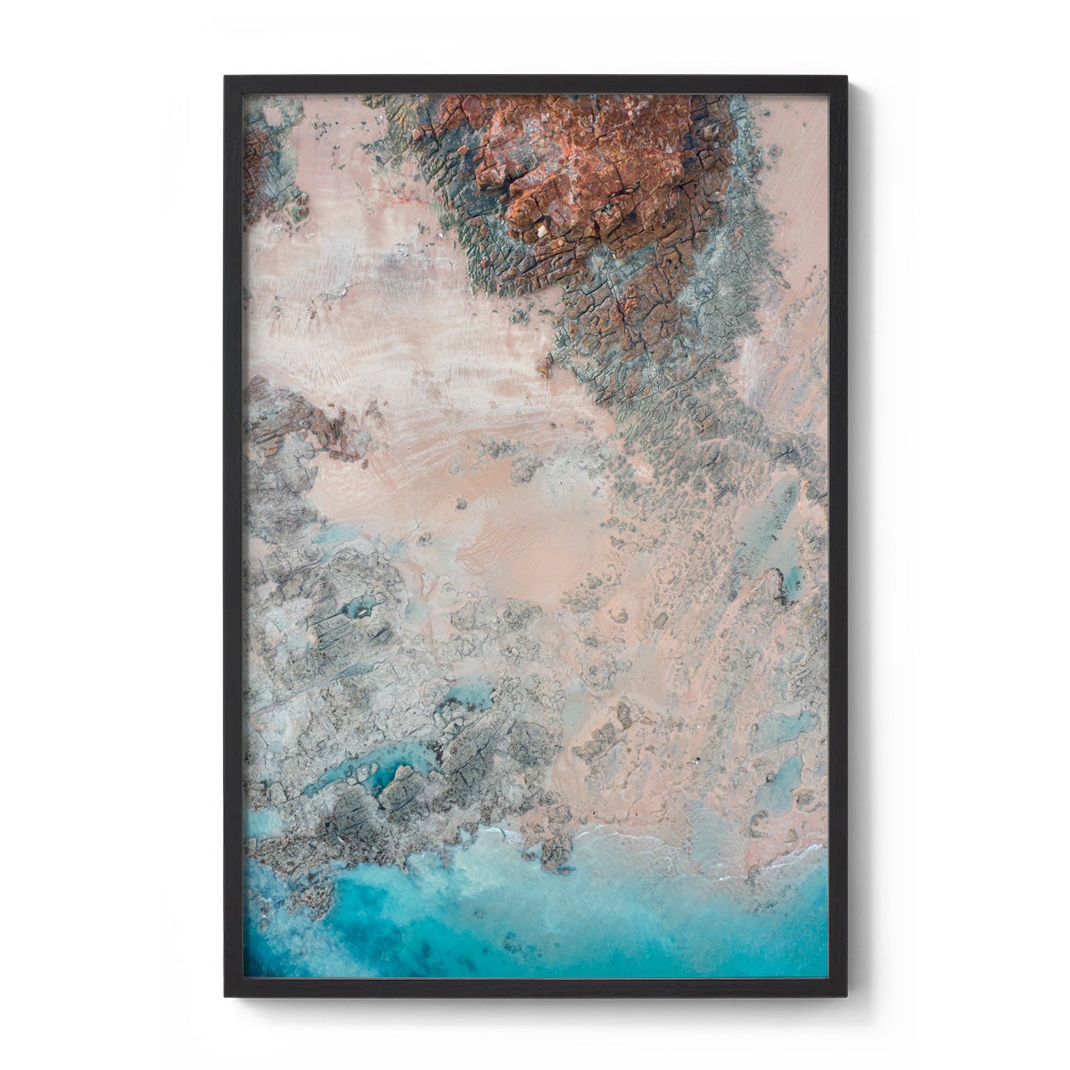 Entrance Point Abstracts at Sunset #5 - Framed Print