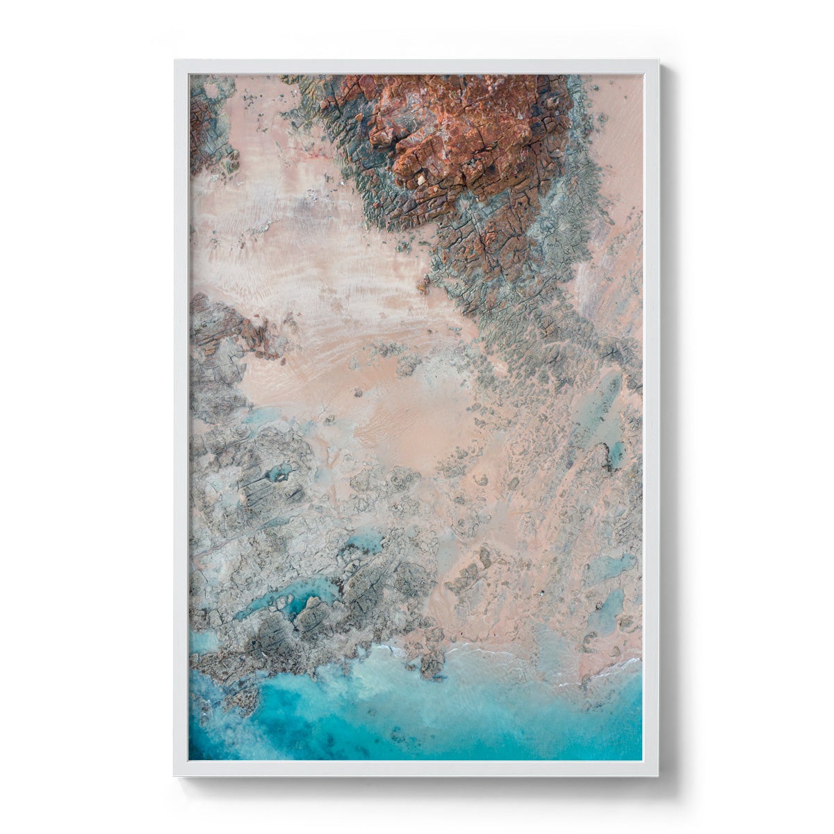 Entrance Point Abstracts at Sunset #5 - Framed Print
