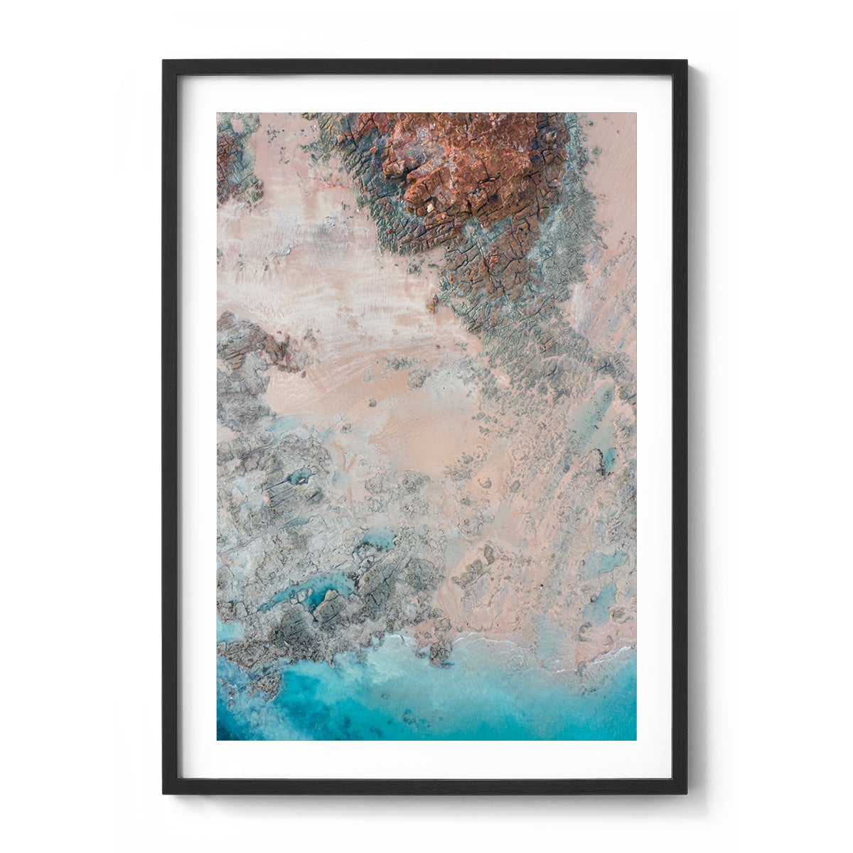 Entrance Point Abstracts at Sunset #5 - Framed Print