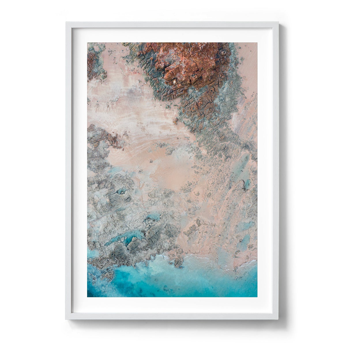 Entrance Point Abstracts at Sunset #5 - Framed Print