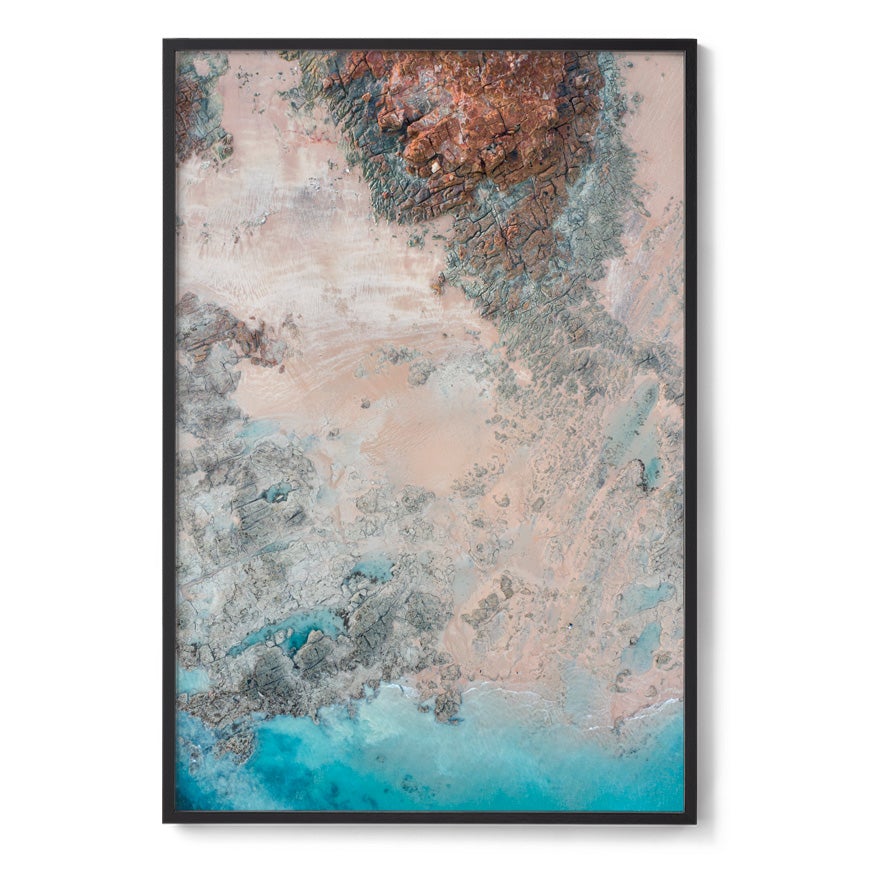 Entrance Point Abstracts at Sunset #5 - Framed Print