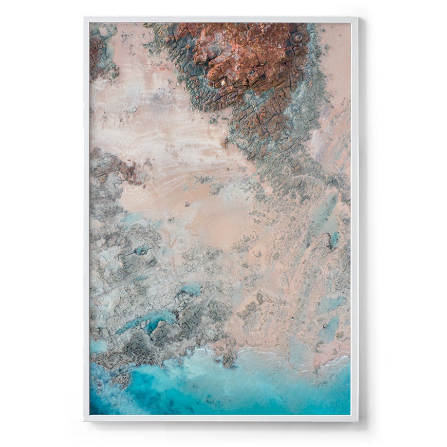 Entrance Point Abstracts at Sunset #5 - Framed Print