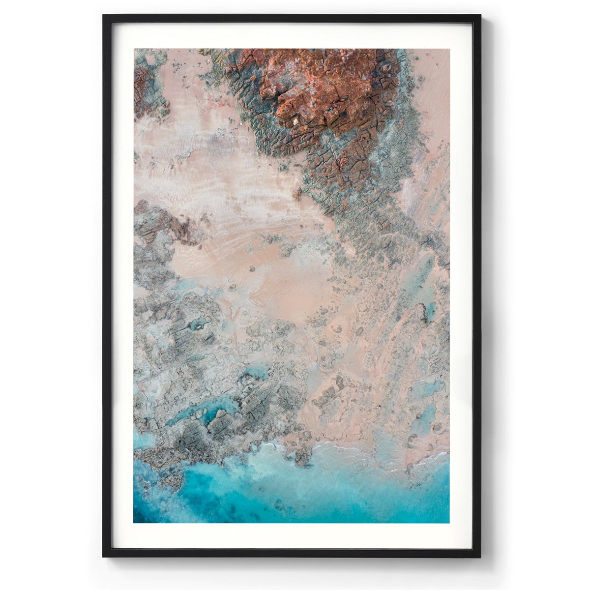 Entrance Point Abstracts at Sunset #5 - Framed Print