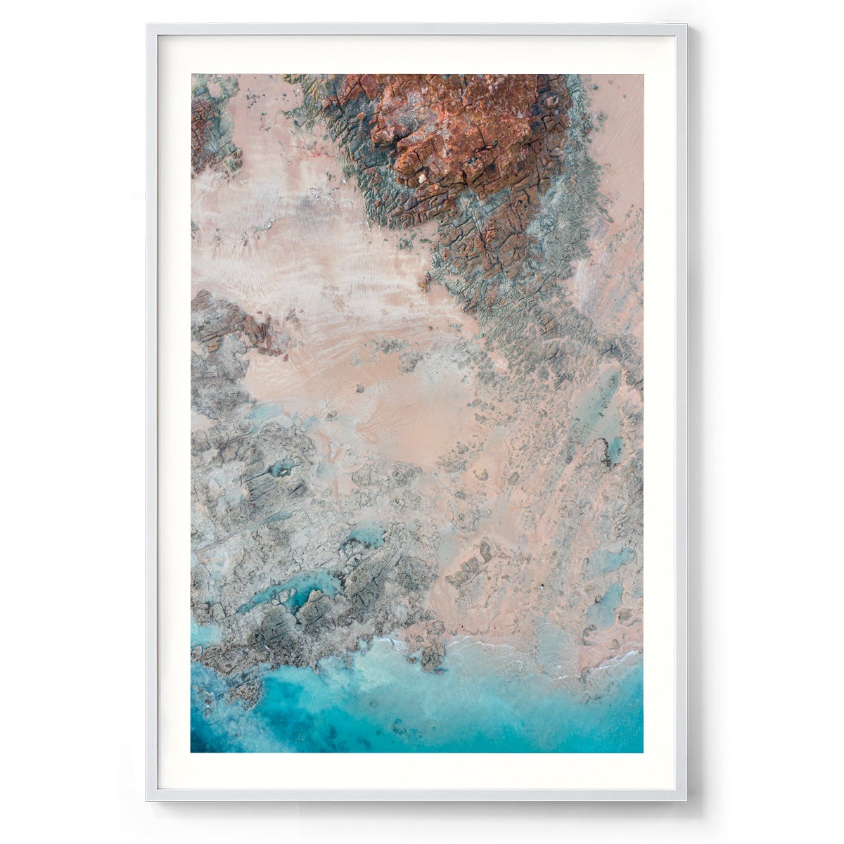 Entrance Point Abstracts at Sunset #5 - Framed Print