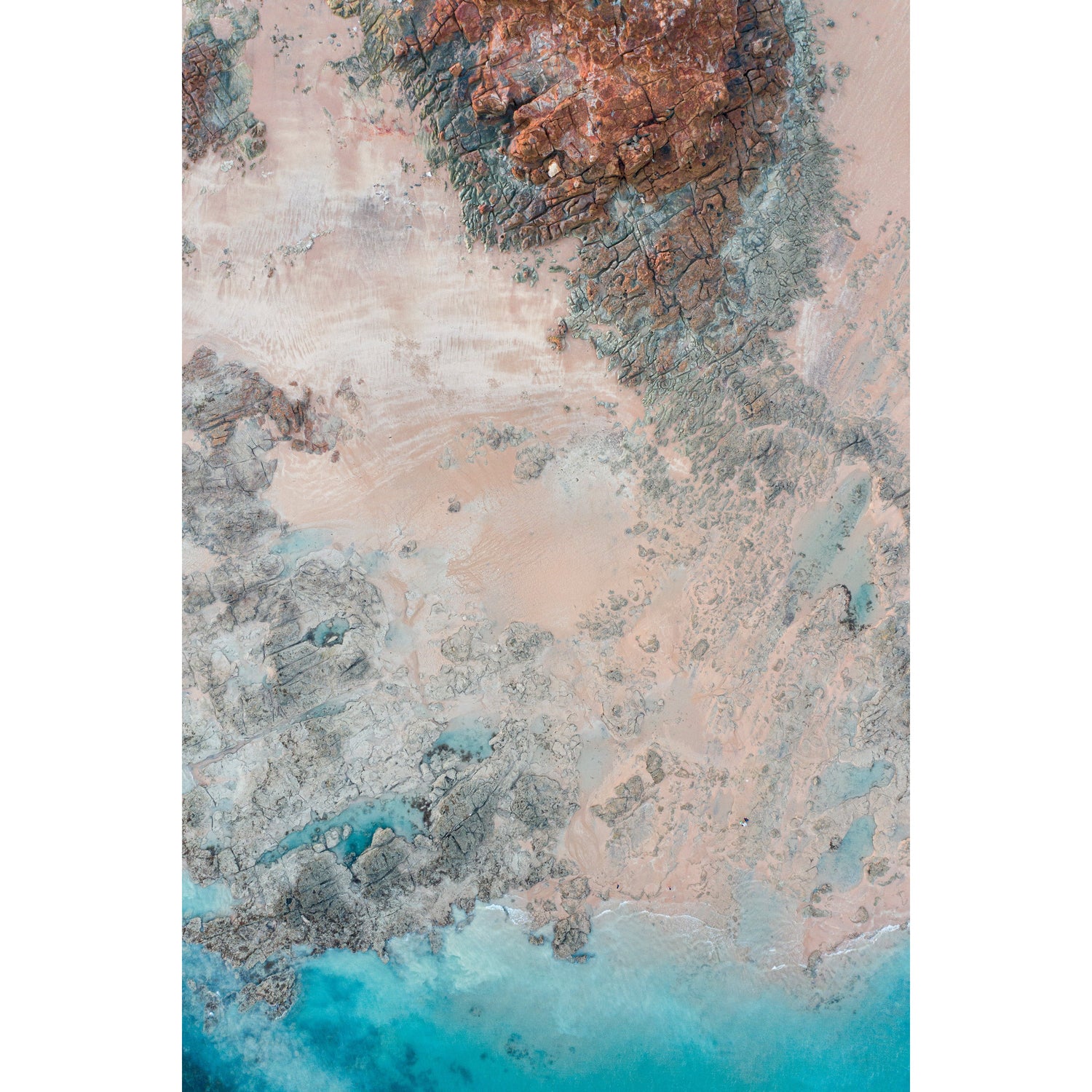 Entrance Point Abstracts at Sunset #5 - Framed Print