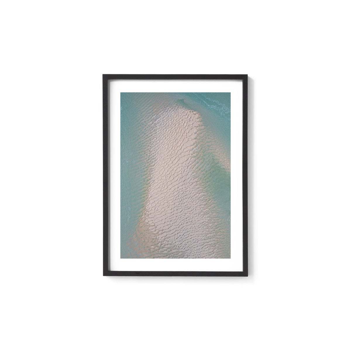Willie Creek Sandbar Abstract #4 - Framed Print