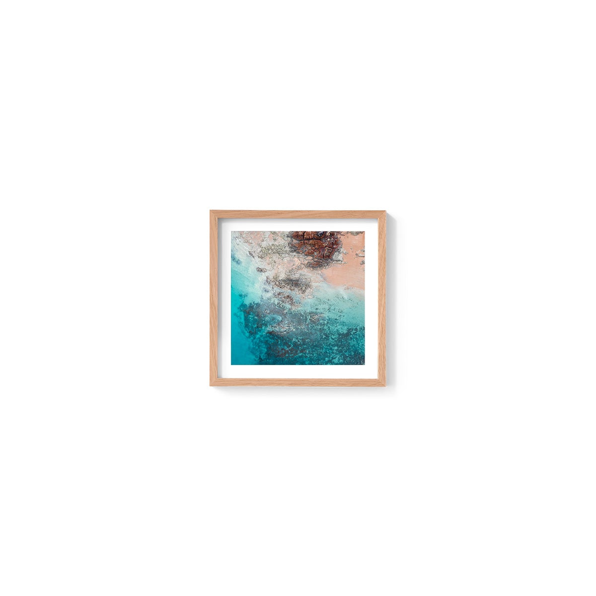 Entrance Point Abstracts at Sunset #4 - Square Framed Print