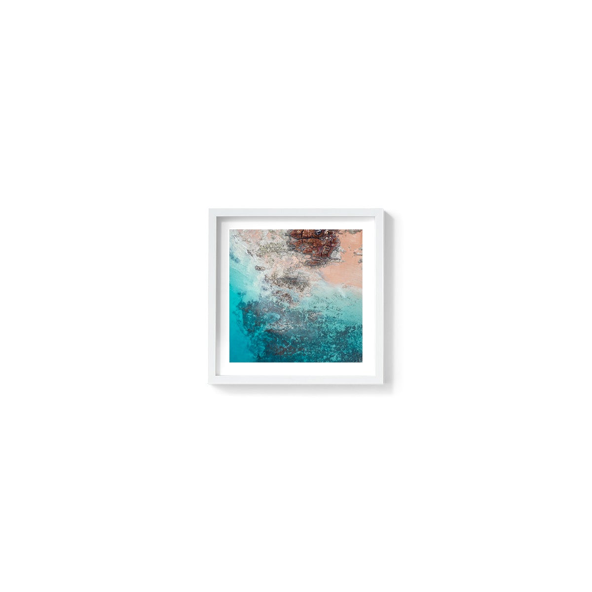 Entrance Point Abstracts at Sunset #4 - Square Framed Print