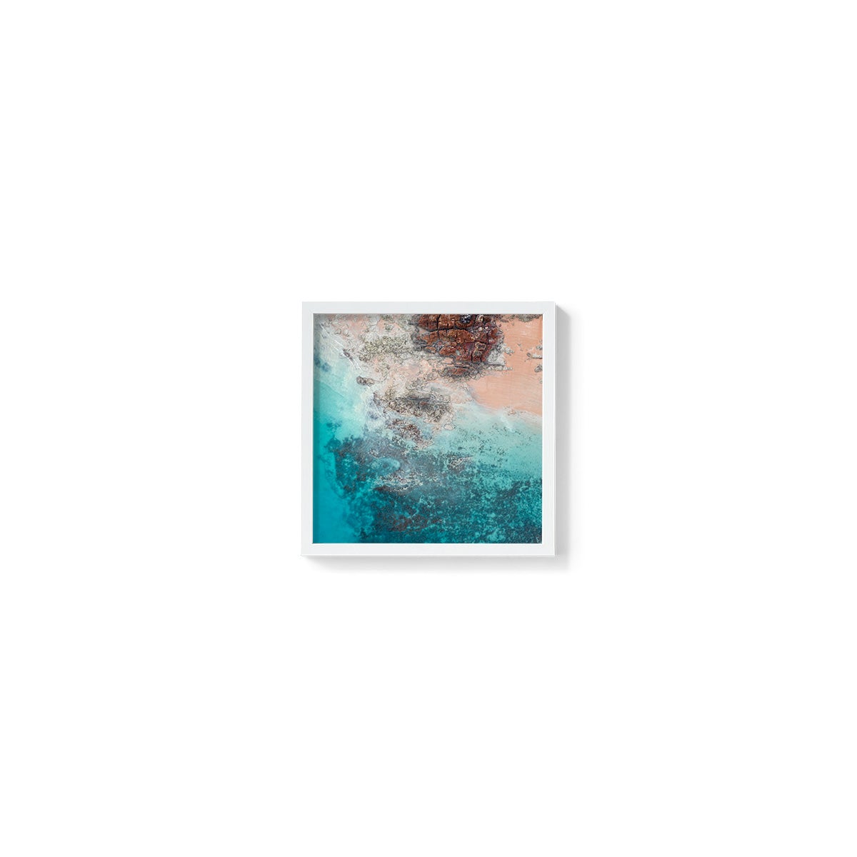 Entrance Point Abstracts at Sunset #4 - Square Framed Print