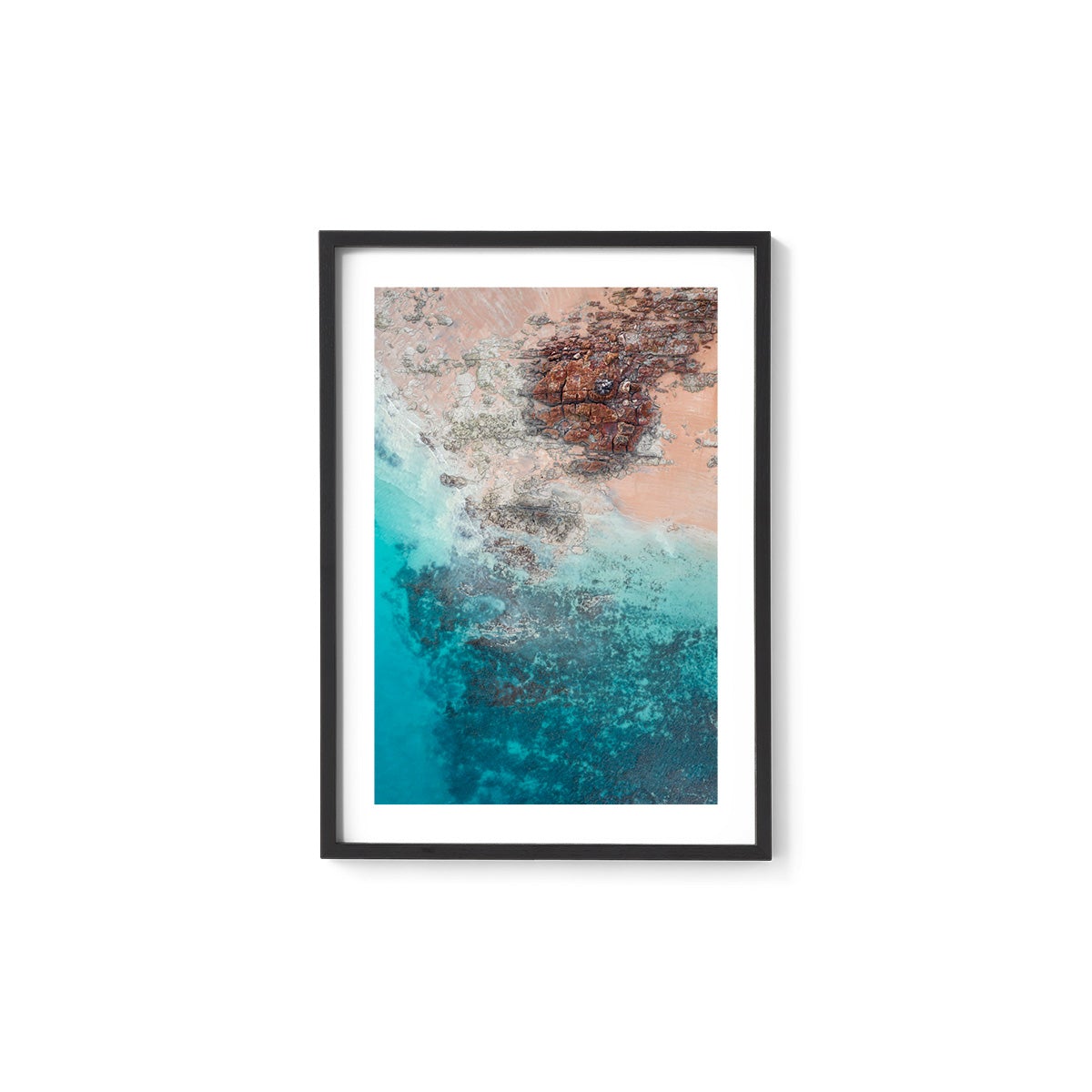Entrance Point Abstracts at Sunset #4 - Framed Print