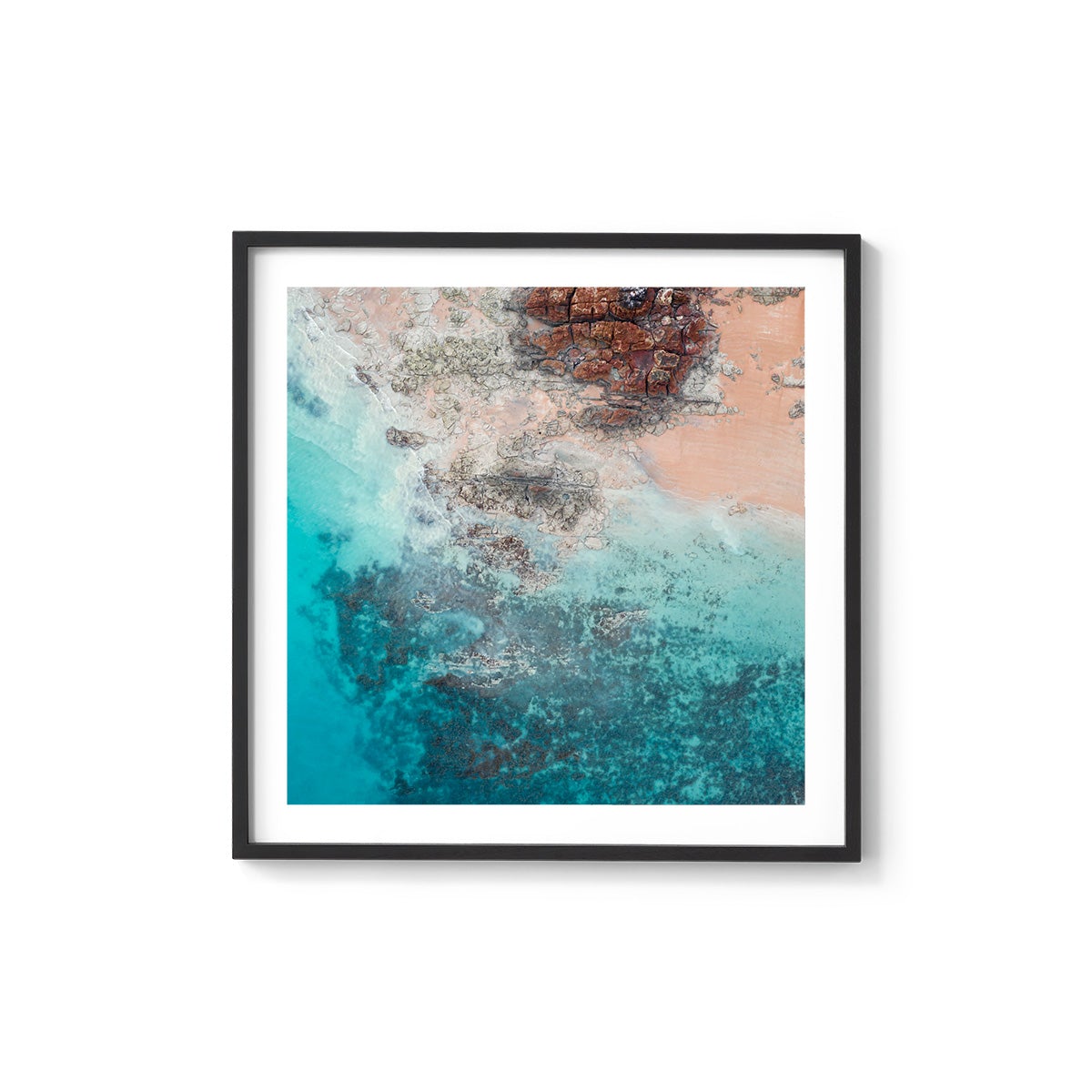 Entrance Point Abstracts at Sunset #4 - Square Framed Print