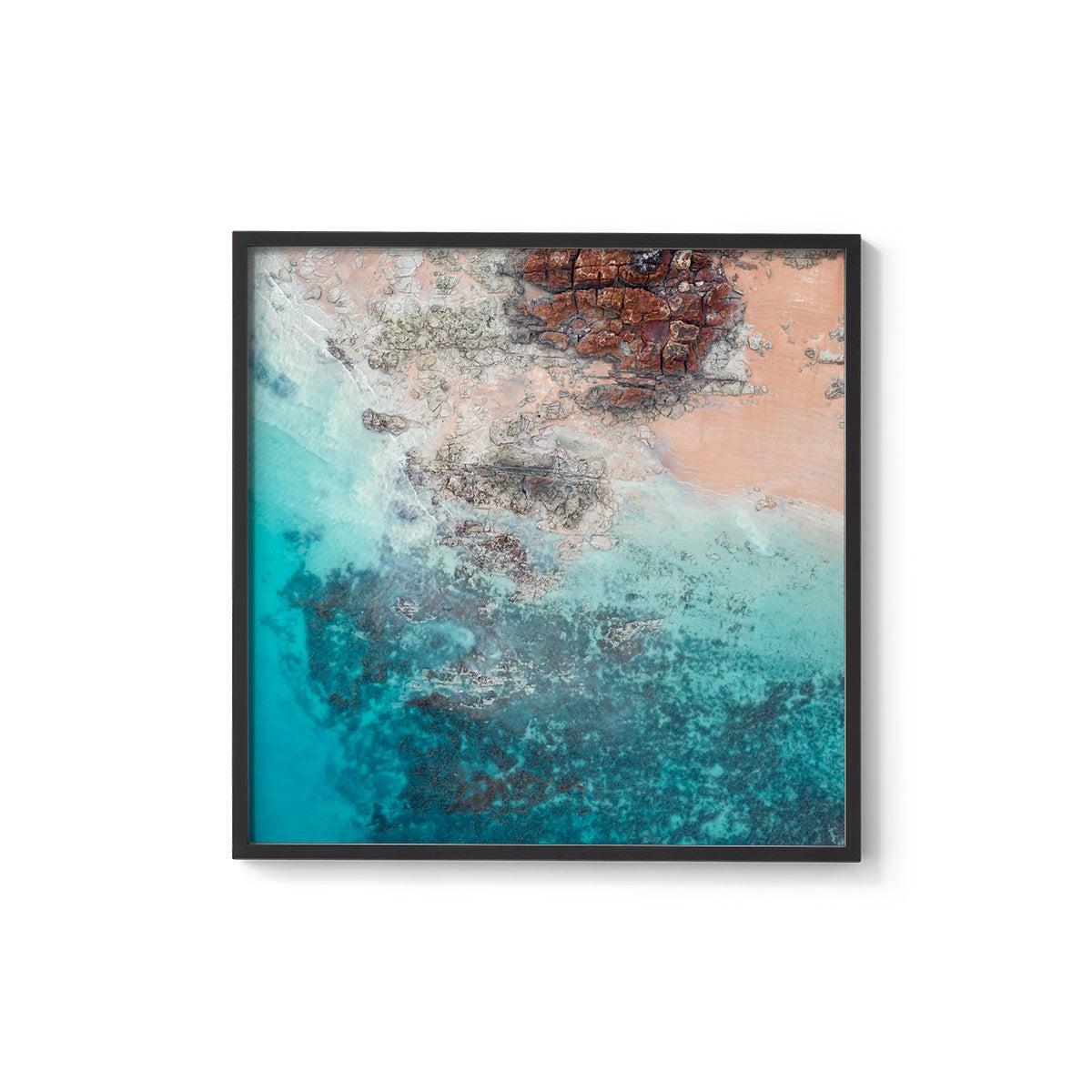 Entrance Point Abstracts at Sunset #4 - Square Framed Print