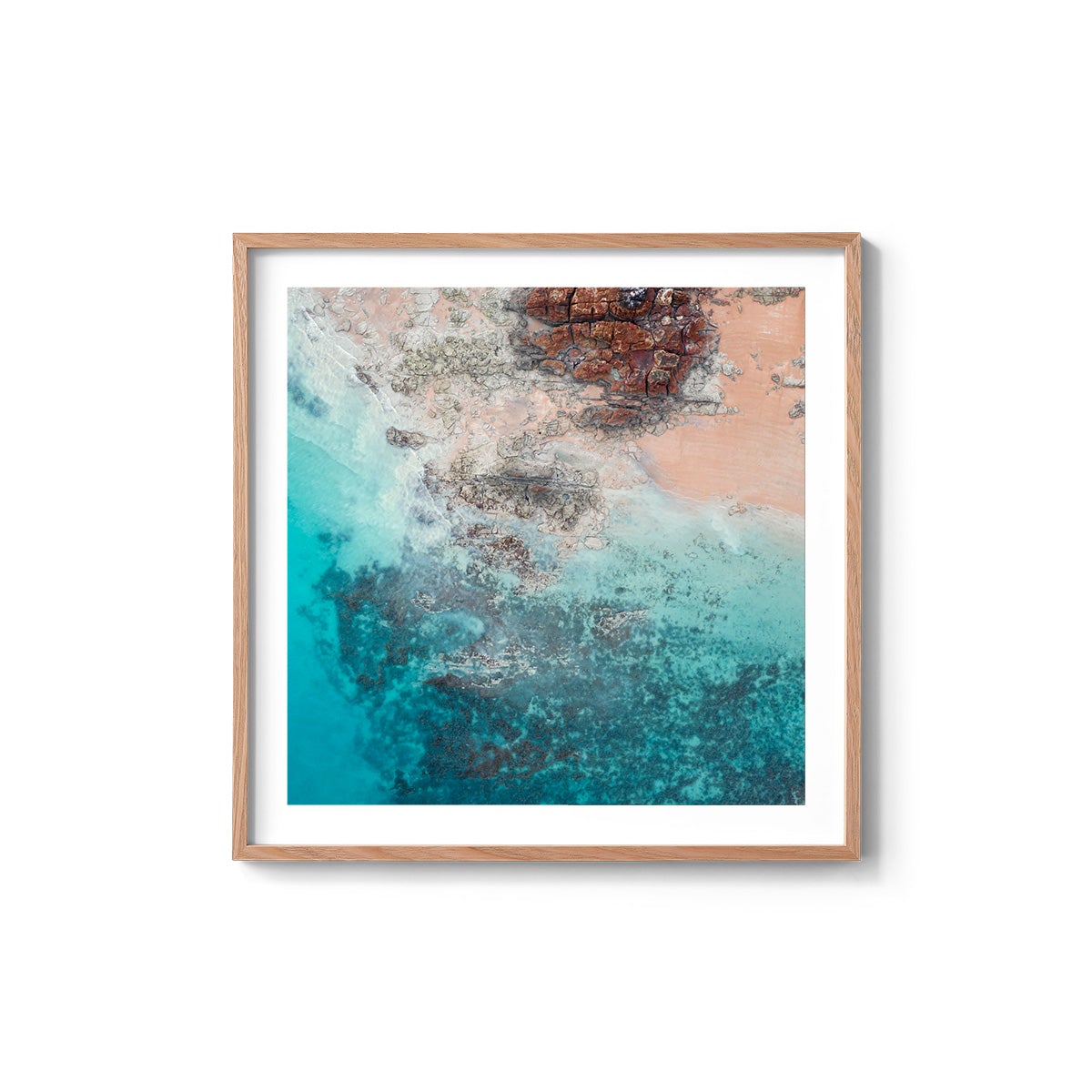 Entrance Point Abstracts at Sunset #4 - Square Framed Print