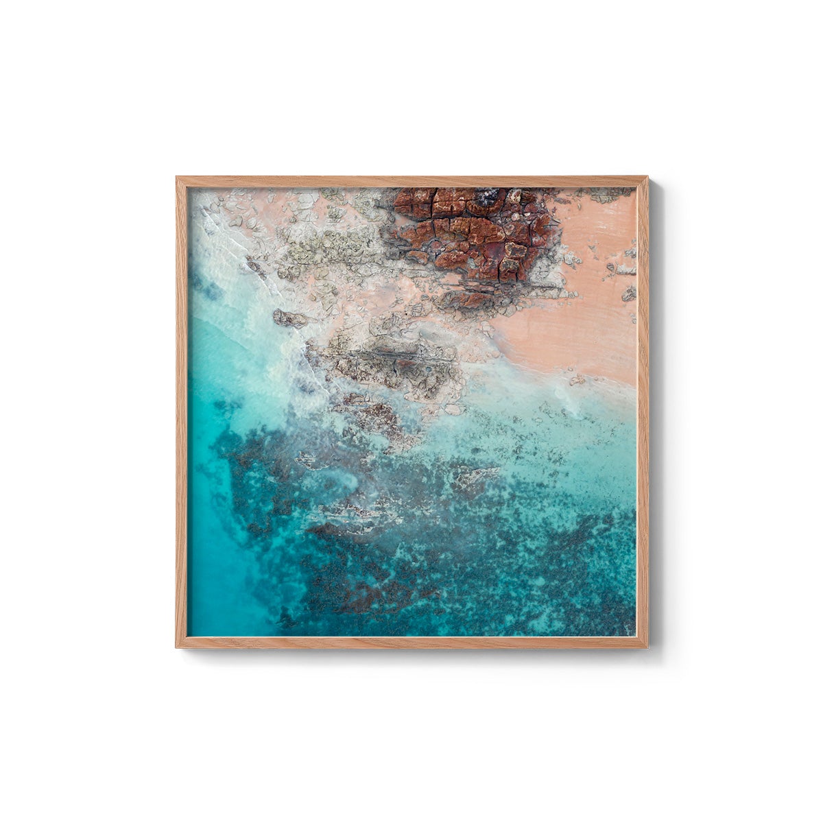 Entrance Point Abstracts at Sunset #4 - Square Framed Print