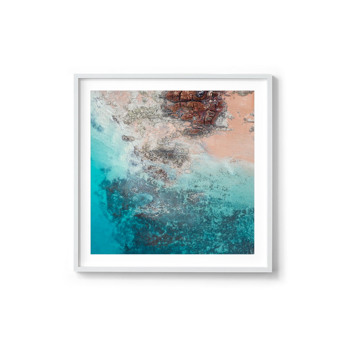 Entrance Point Abstracts at Sunset #4 - Square Framed Print