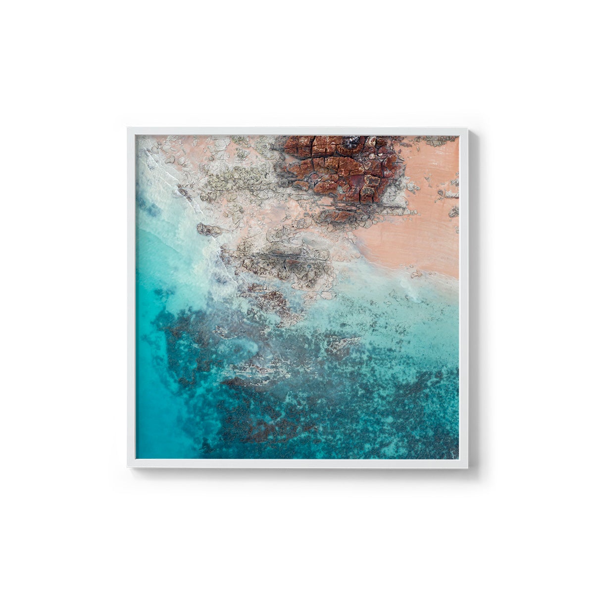 Entrance Point Abstracts at Sunset #4 - Square Framed Print