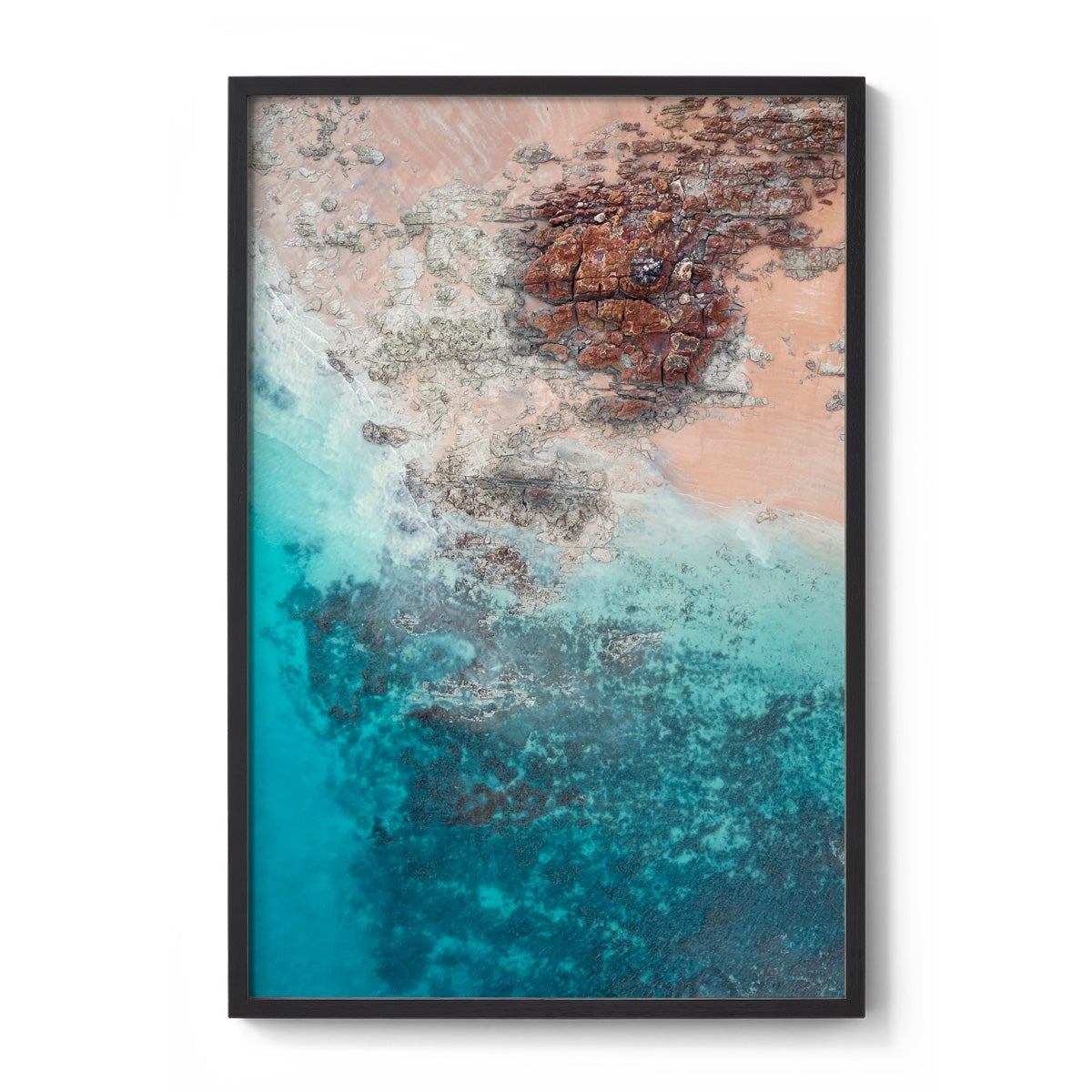 Entrance Point Abstracts at Sunset #4 - Framed Print