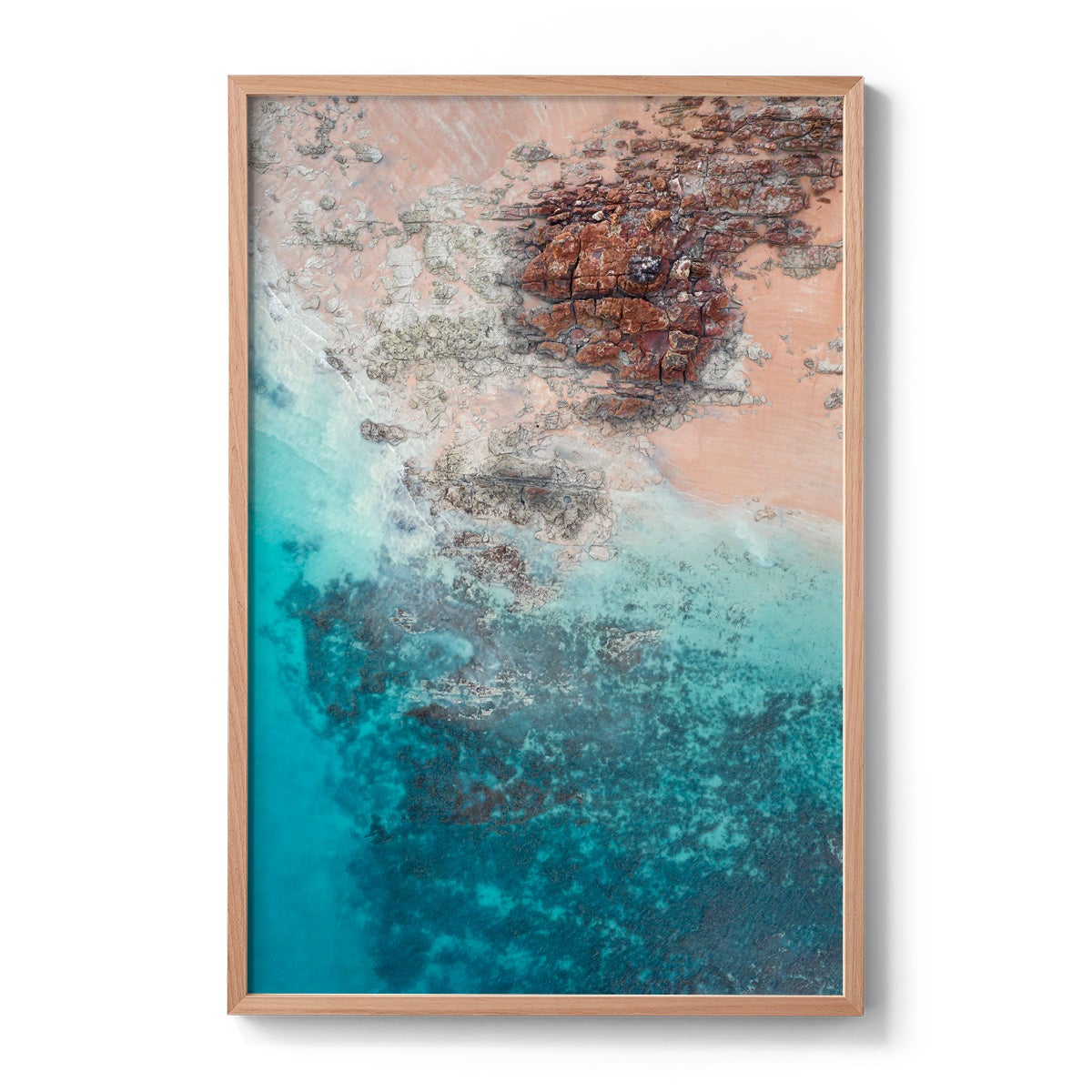 Entrance Point Abstracts at Sunset #4 - Framed Print