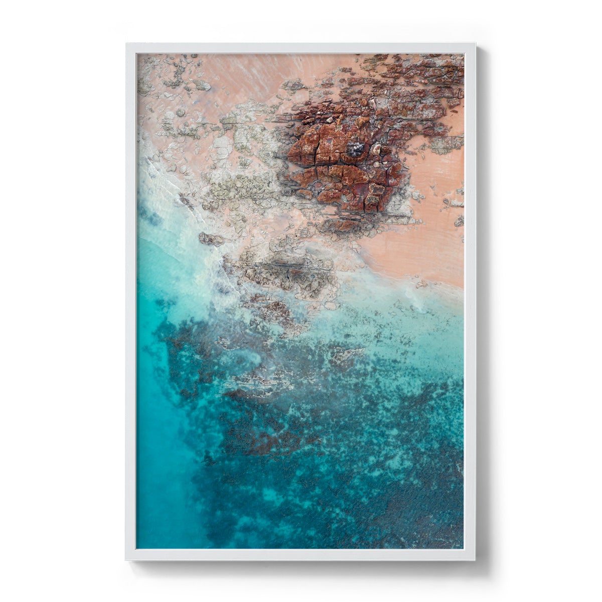 Entrance Point Abstracts at Sunset #4 - Framed Print