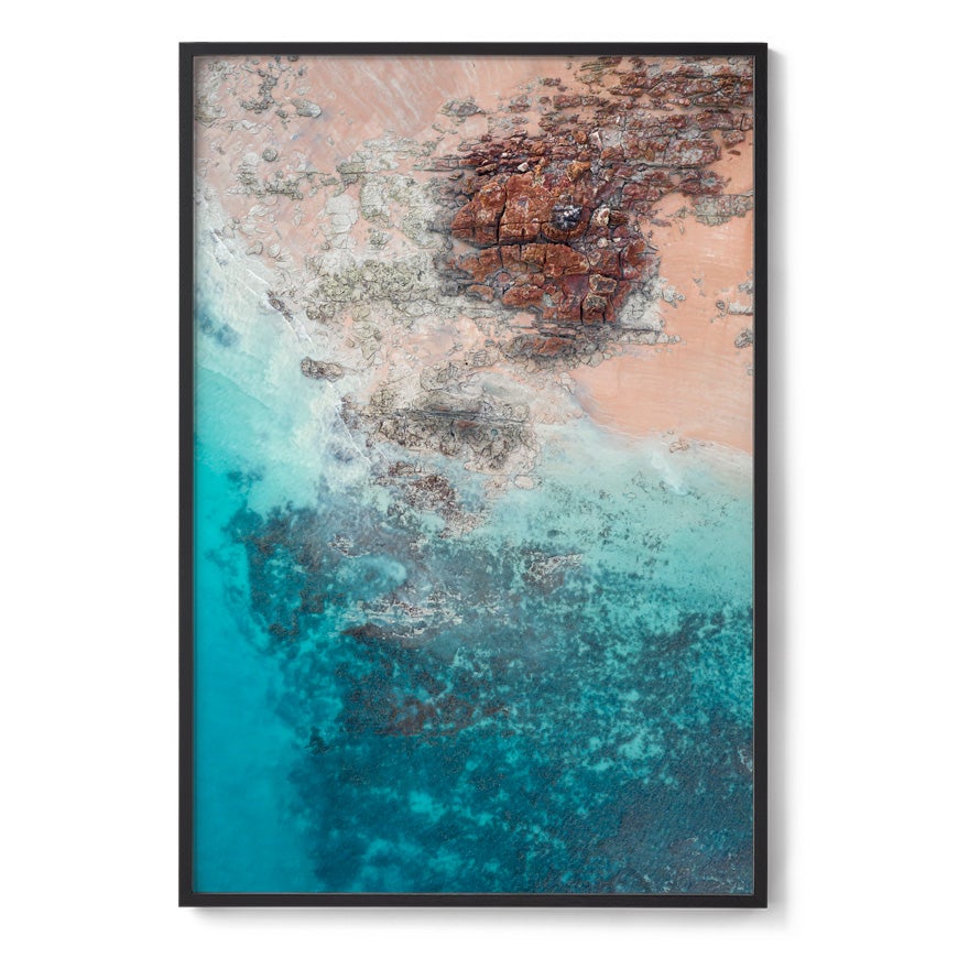 Entrance Point Abstracts at Sunset #4 - Framed Print