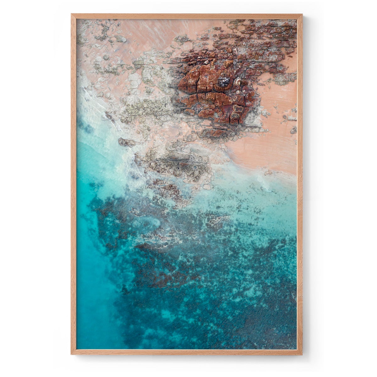 Entrance Point Abstracts at Sunset #4 - Framed Print