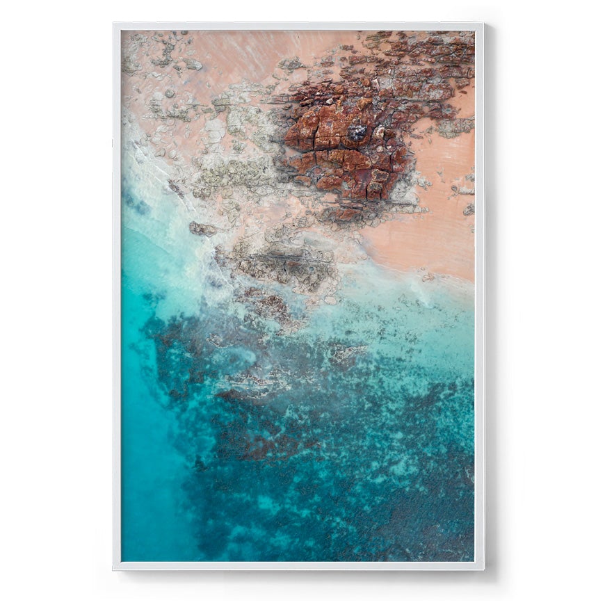 Entrance Point Abstracts at Sunset #4 - Framed Print
