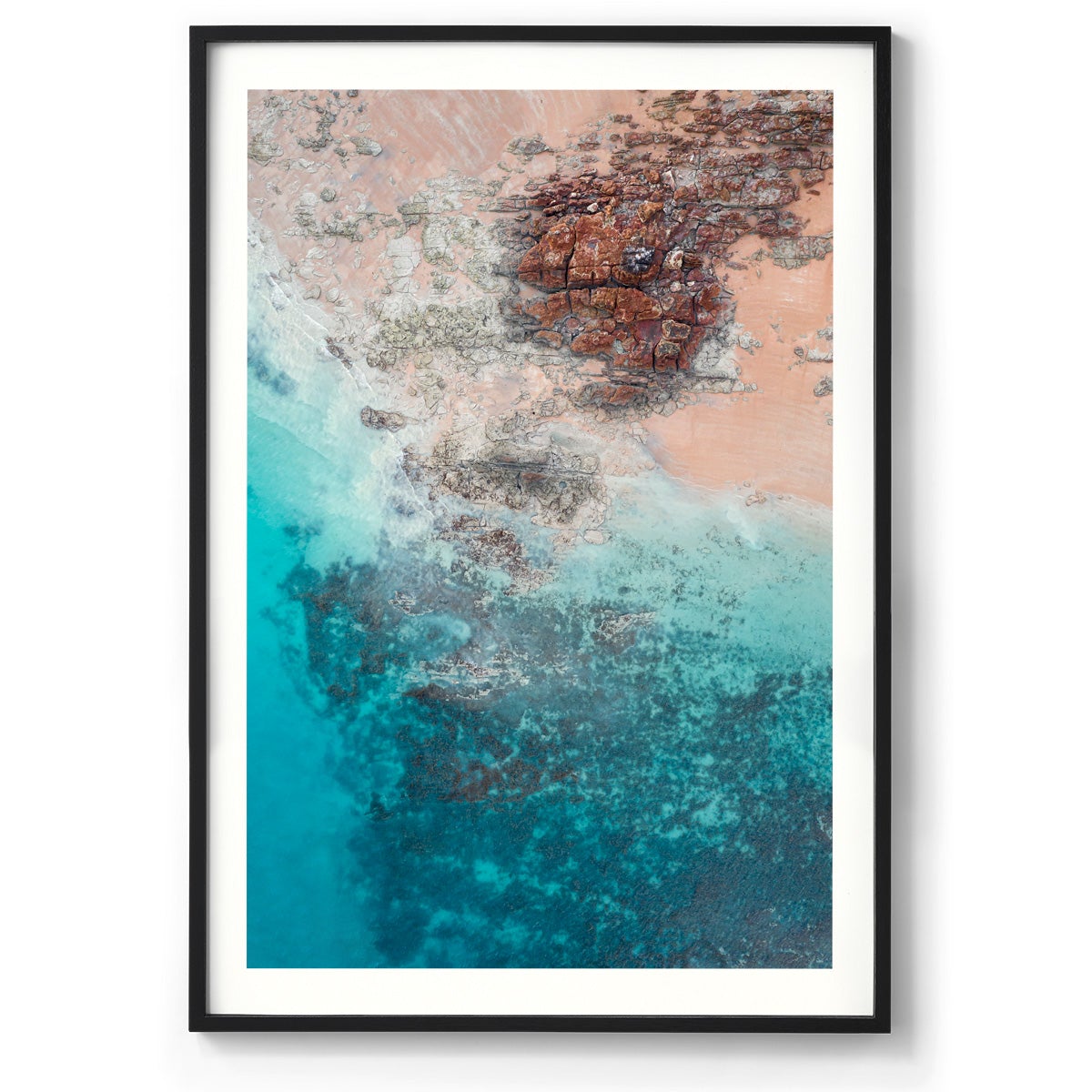 Entrance Point Abstracts at Sunset #4 - Framed Print